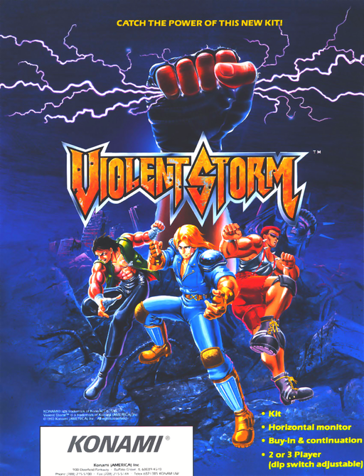 Violent Storm (ver AAB) Arcade Game Cover